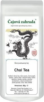 Čajová záhrada Chai Tea – ajurvédsky čierny čaj, 80 g