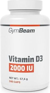 GymBeam Vitamín D3 2000 IU 240 kapsúl