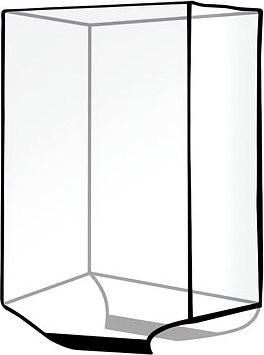 Trizand 23922 Obal na cestovný kufor L, 67 × 52 × 33 cm, transparentný