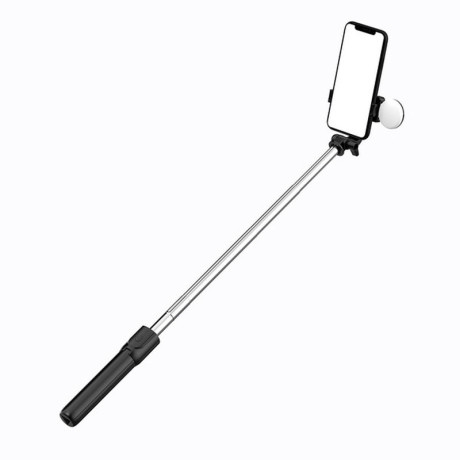 MG Telescopic Bluetooth selfie tyč s LED svetlom 0.71m, čierna