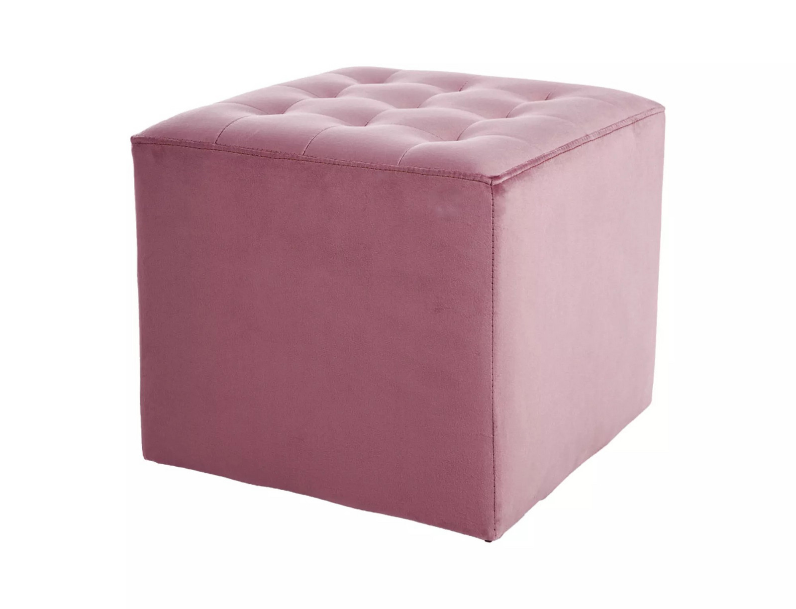 Taburet Lori Velvet starorůžový