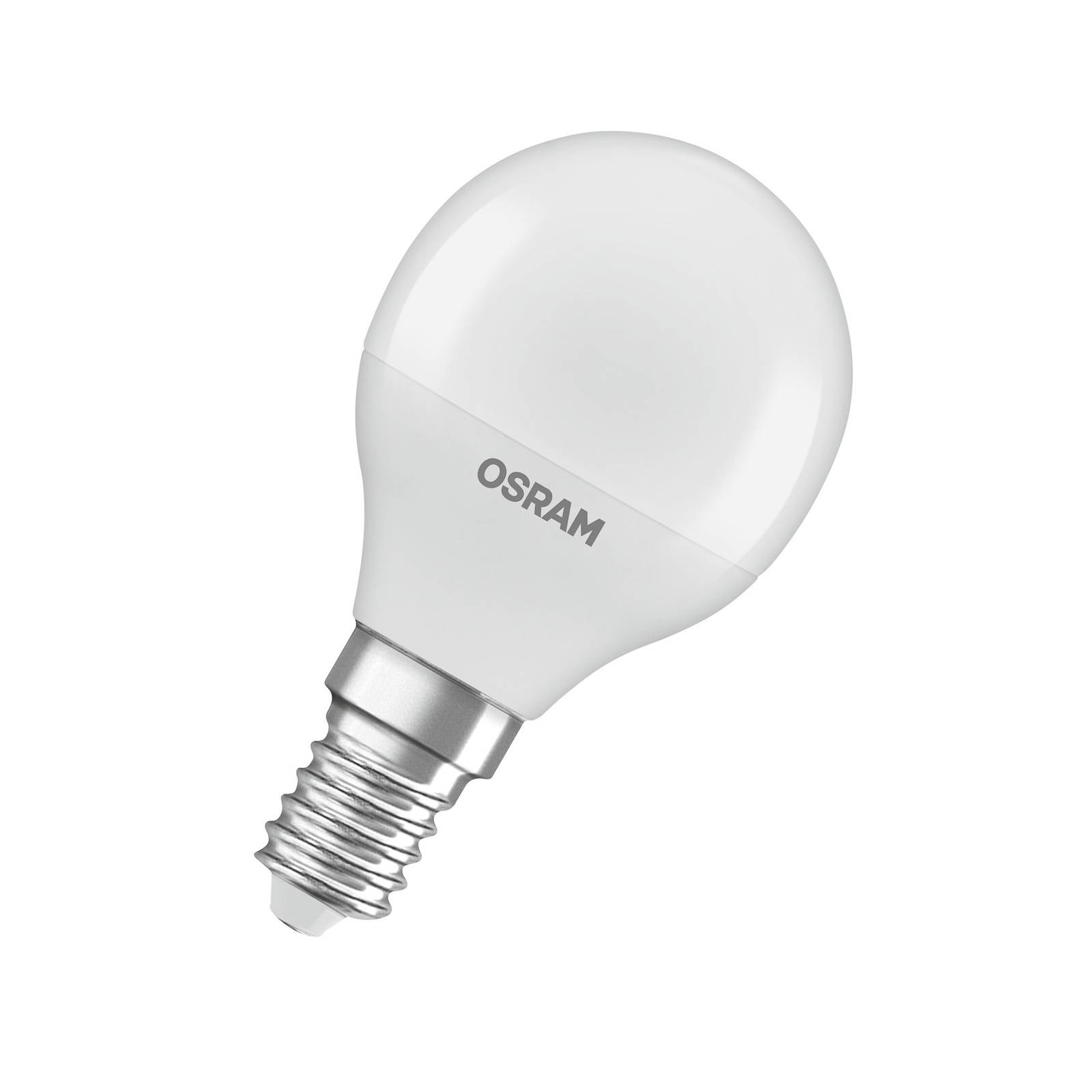 OSRAM LED Classic Star, kvapka, matná, E14, 4,9 W, 4 000 K