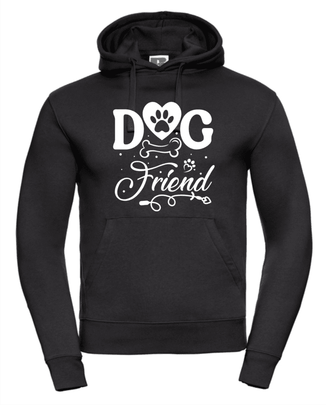 Dog friend pánska mikina čierna 2XL