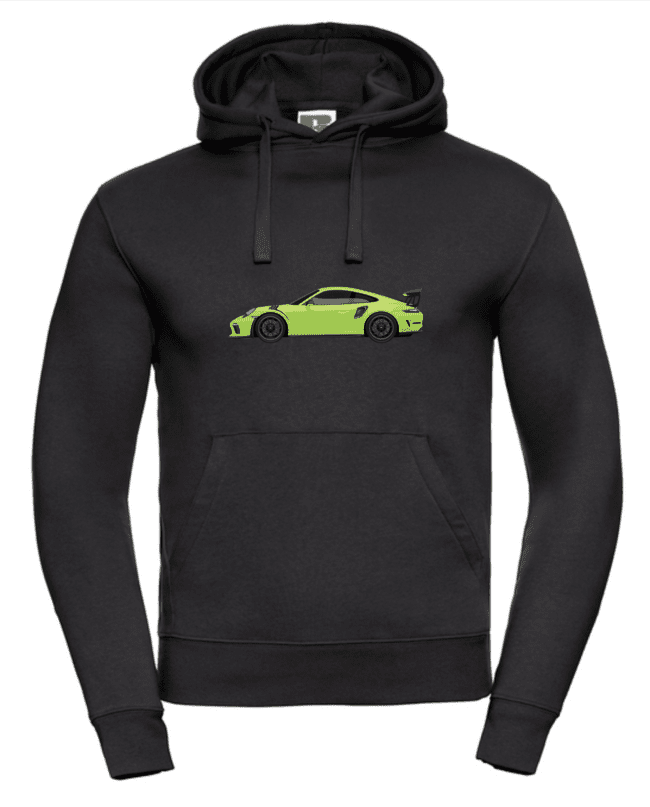 Green Porsche pánska mikina čierna 2XL