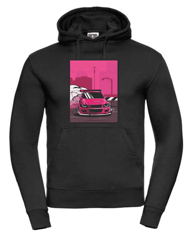 Japanese - Drifting Car pánska mikina čierna 2XL