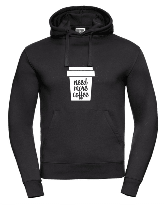 Need more coffee pánska mikina čierna 2XL