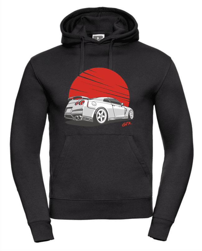 Nissan - GTR R35 pánska mikina čierna 2XL