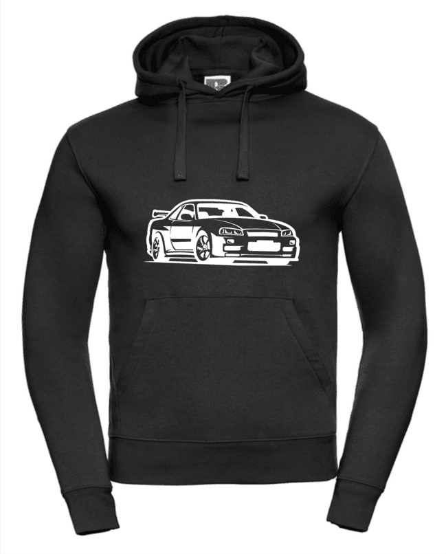 Nissan GTR R34 Silhouette pánska mikina čierna 2XL