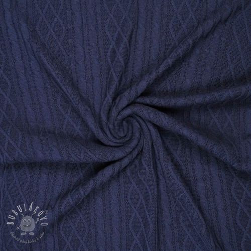 Svetrovina Jacquard CHAIN navy