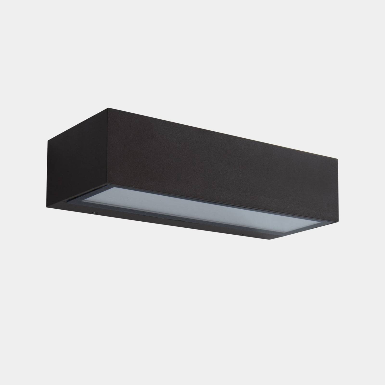 LEDS-C4 LED vonkajšie nástenné svietidlo Nemesis, hnedé, šírka 19,5 cm