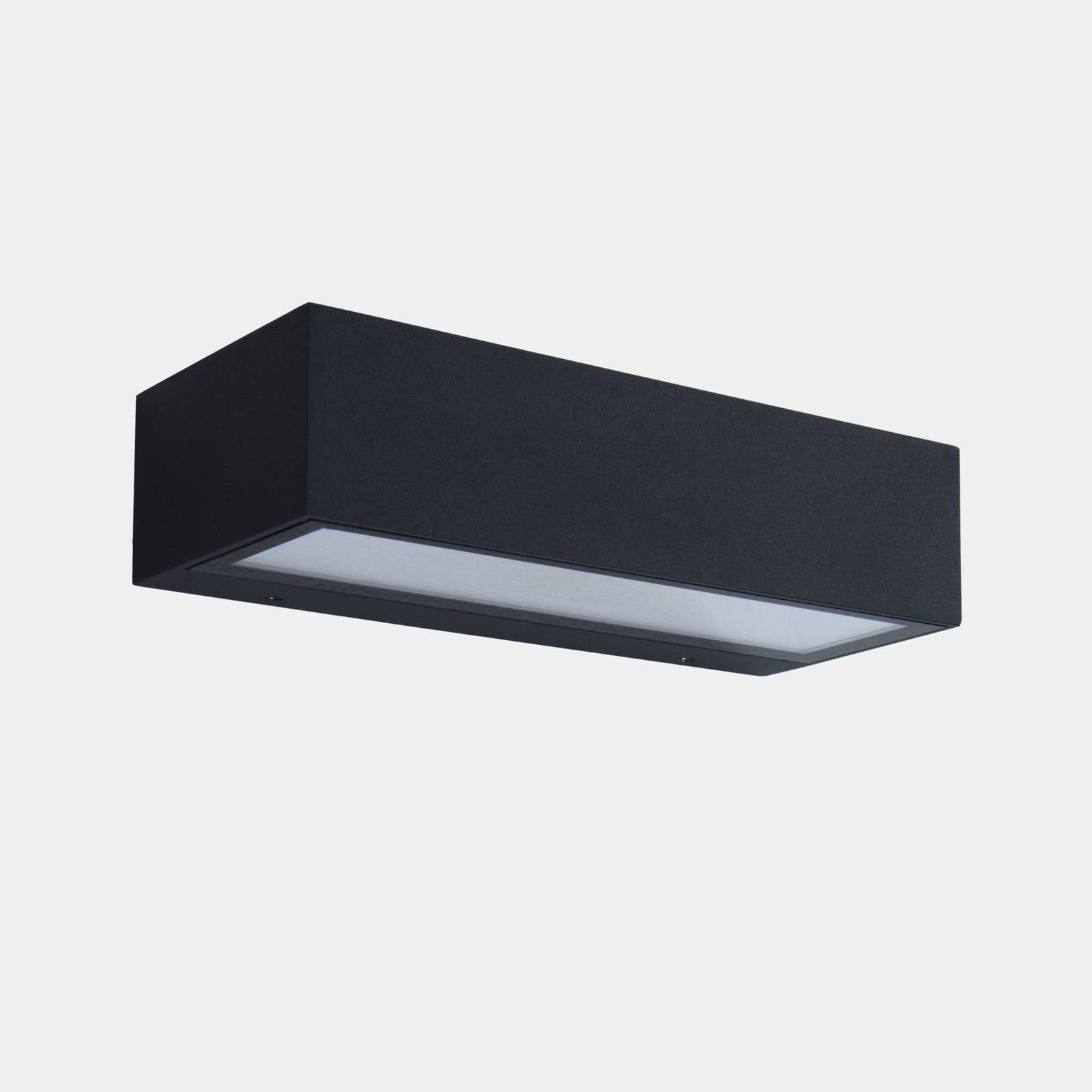 LEDS-C4 LED vonkajšie nástenné svietidlo Nemesis, antracit šírka 19,5 cm