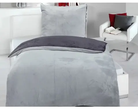 Obliečky Cashmere Touch Wende, strieborná/antracit%