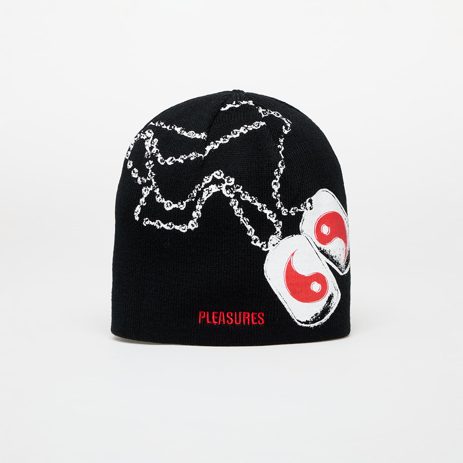 PLEASURES Dog Tags Skully Black Universal