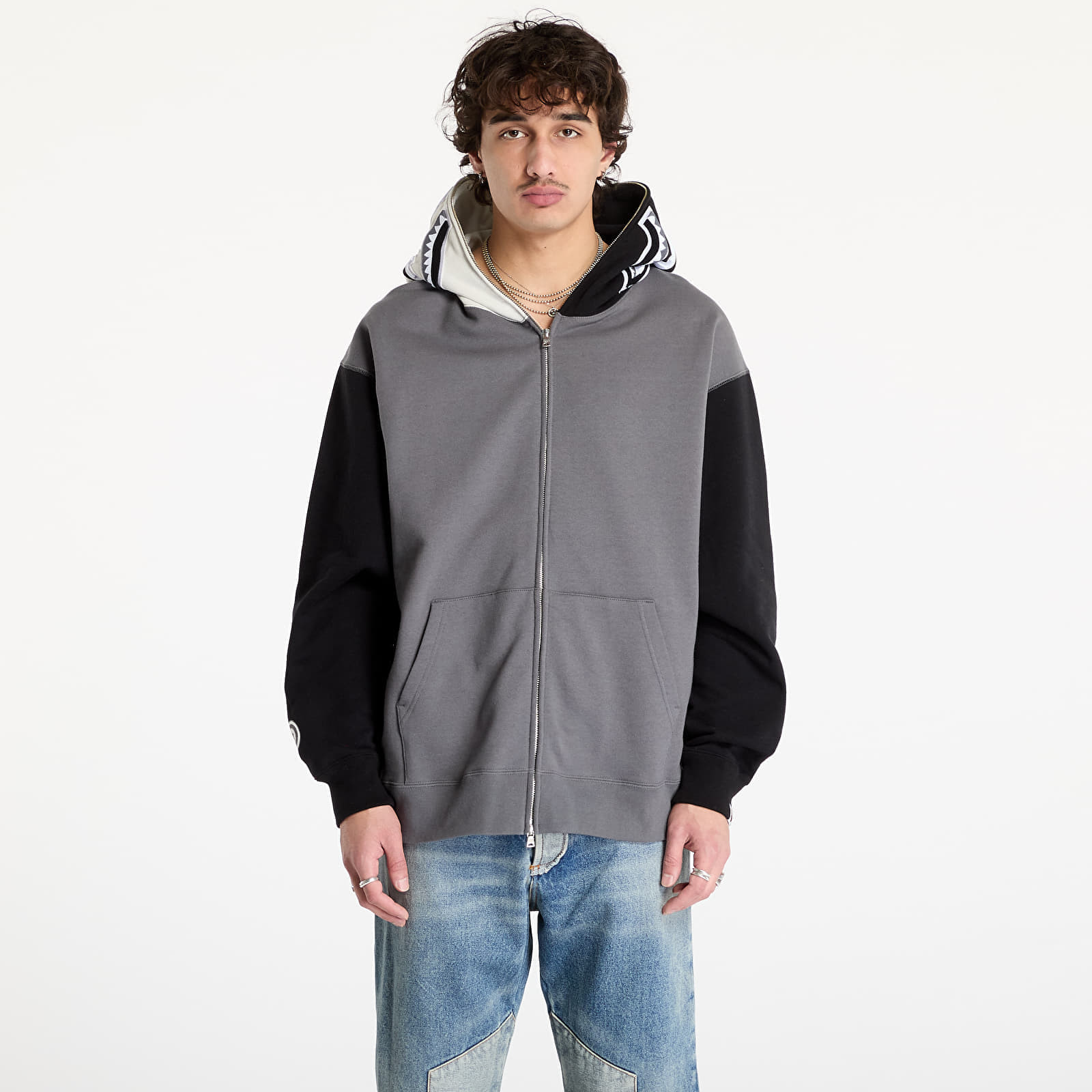 Mikina A BATHING APE Shark Full Zip Hoodie 1 UNISEX Black M