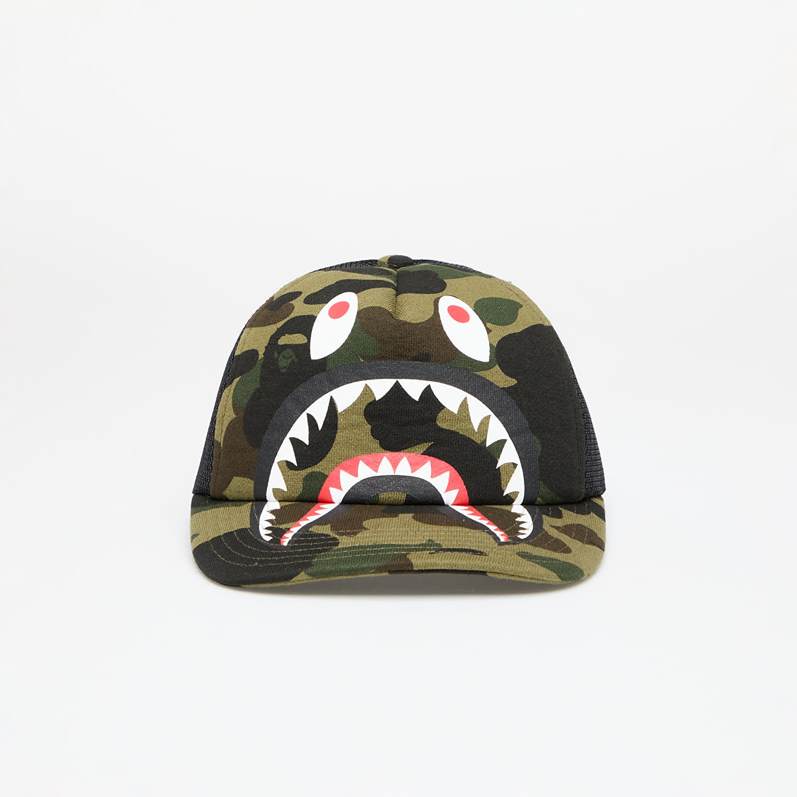 Šiltovka A BATHING APE 1st Camo Shark Mesh Cap Green Universal