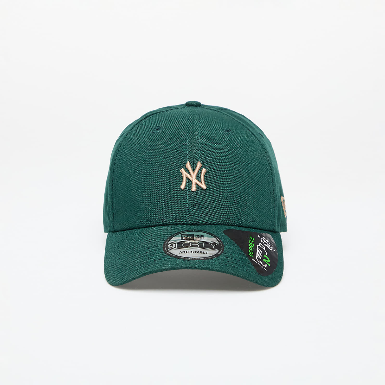 Šiltovka New Era New York Yankees MLB Repreve Mini Logo 9FORTY Adjustable Cap Dark Green/ Ash Brown Universal