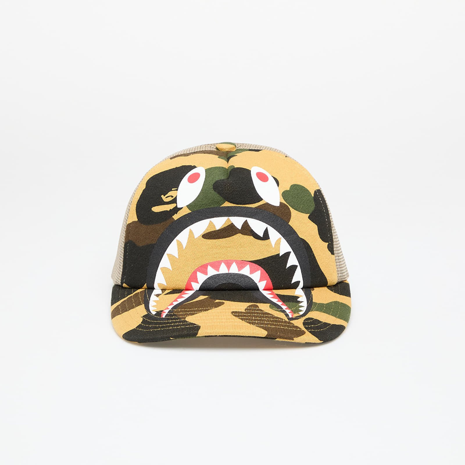 Šiltovka A BATHING APE 1st Camo Shark Mesh Cap Yellow Universal