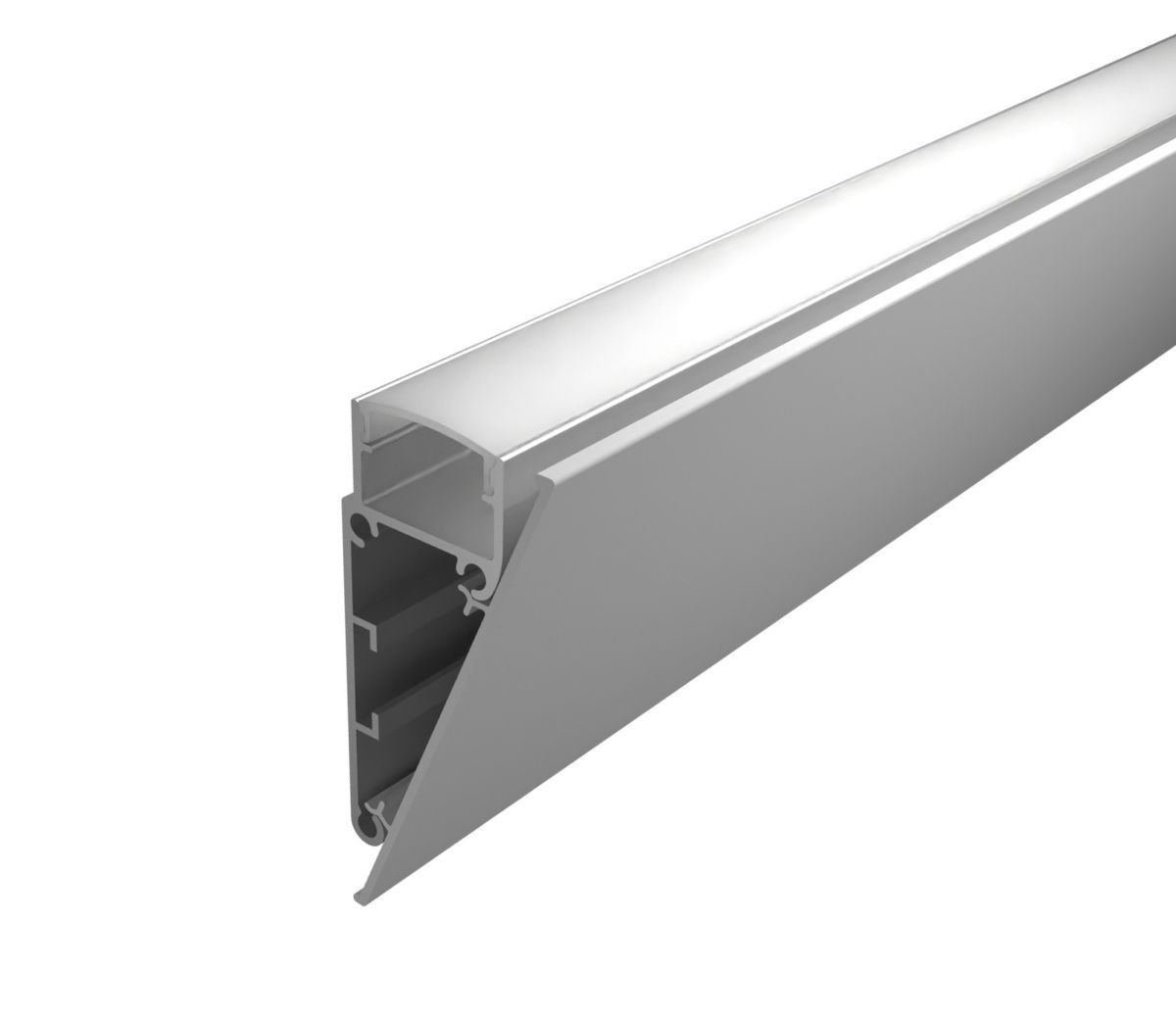 LED Solution Nástenný profil pre LED pásiky N10 biely Vyberte variantu a dĺžku: Profil bez difúzora 2m LP403W