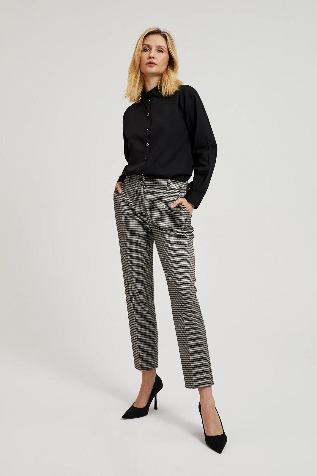 Women's long-sleeved shirt MOODO - black