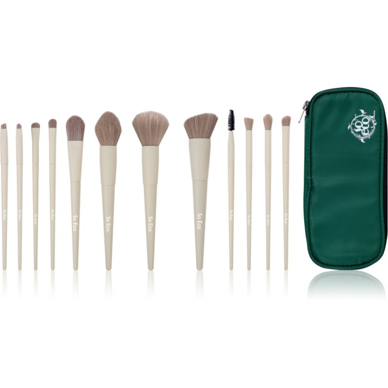 So Eco Flawless 12 Piece Brush & Bag Set Complexion Sponge Sada štetcov s taštičkou