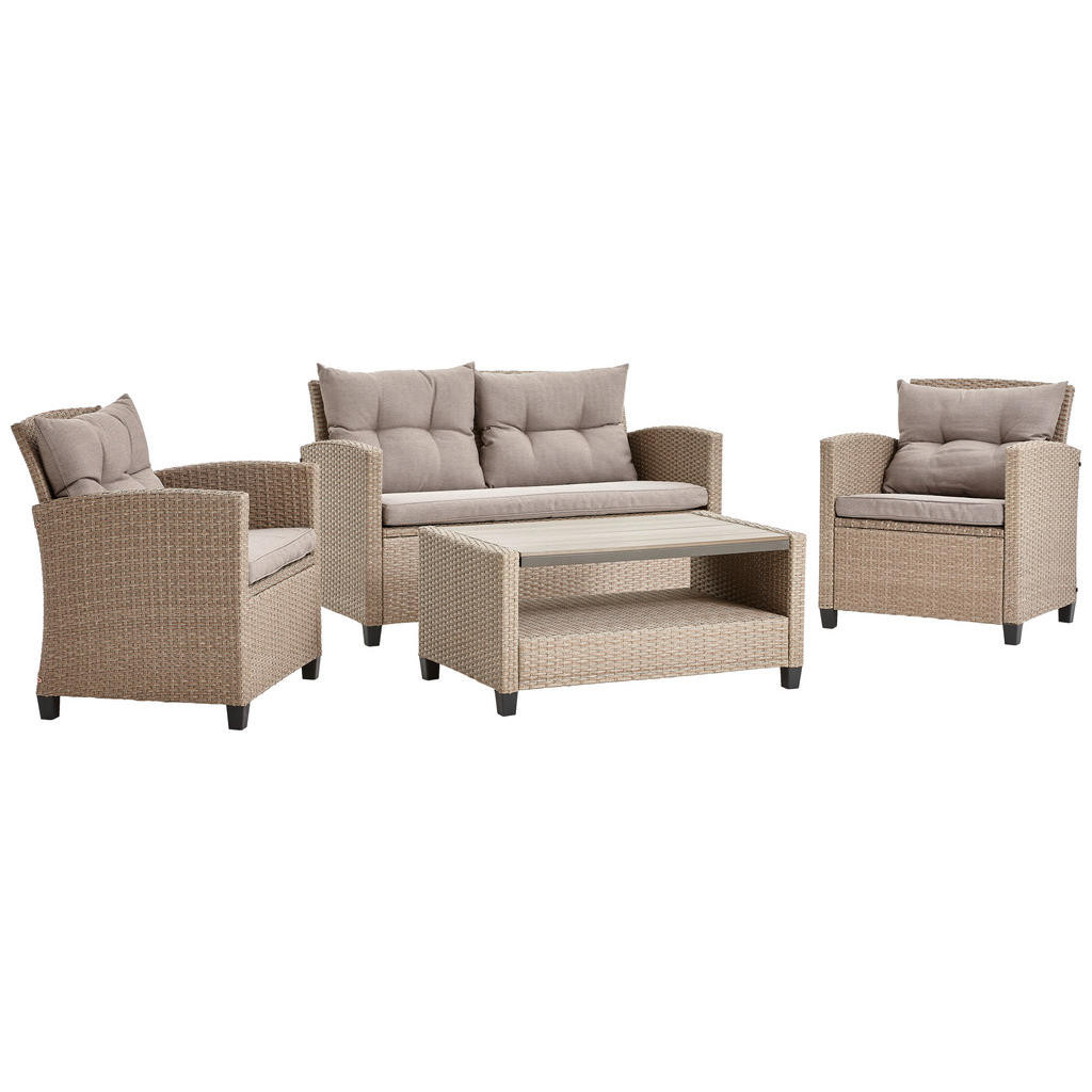 Ambia Garden TERASOVÁ SEDACIA SÚPRAVA 11-dielne, kov, plast, textil