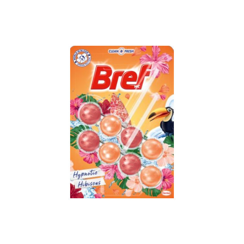 Bref power active hibiscus WC Blok 2x50g