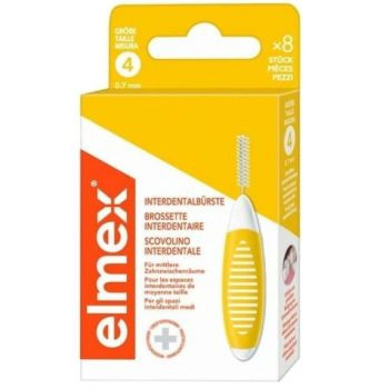 Elmex medzizubná kefka veľkosť 4-0.7mm 8ks