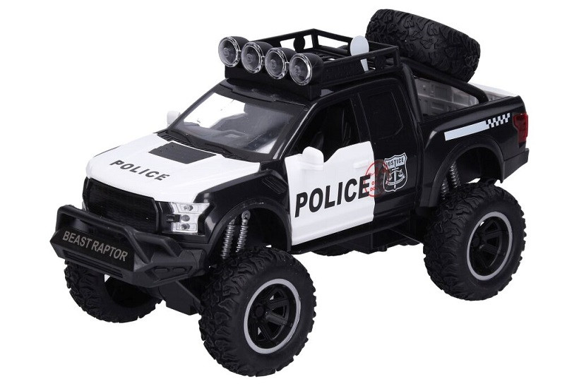 Auto terénne polícia s efektmi 26cm