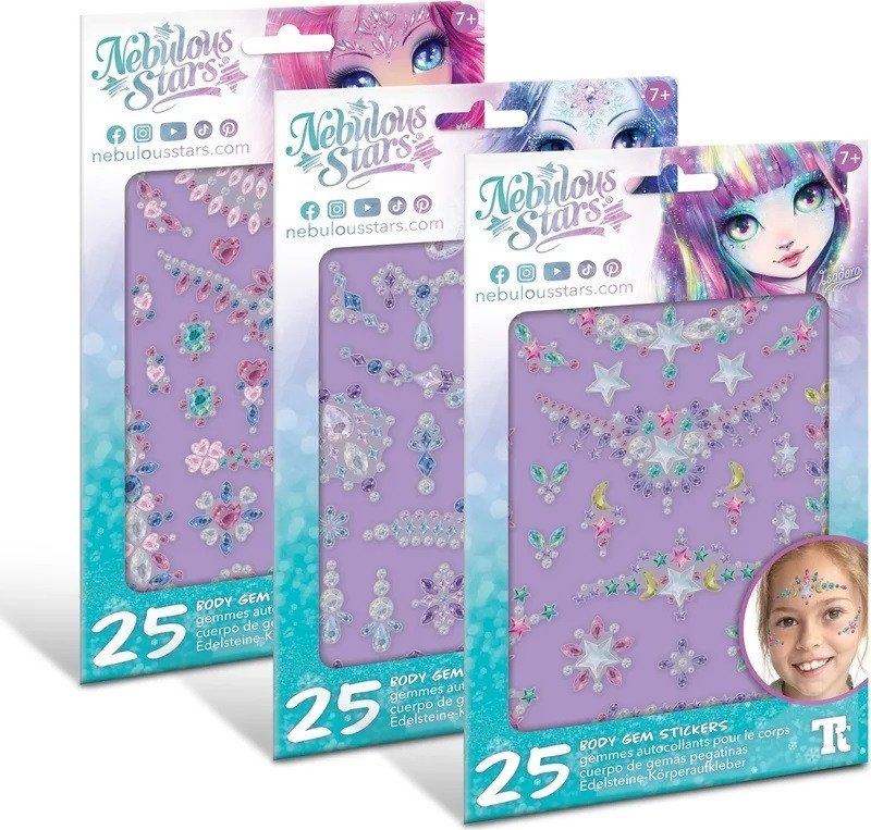 Nebulous Stars Dekoračné kamienky na telo 25 ks