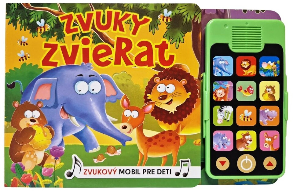 Zvuky zvierat kniha s mobilom