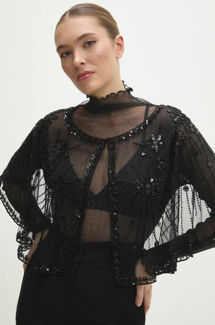Prehoz Answear Lab čierna farba, oversize