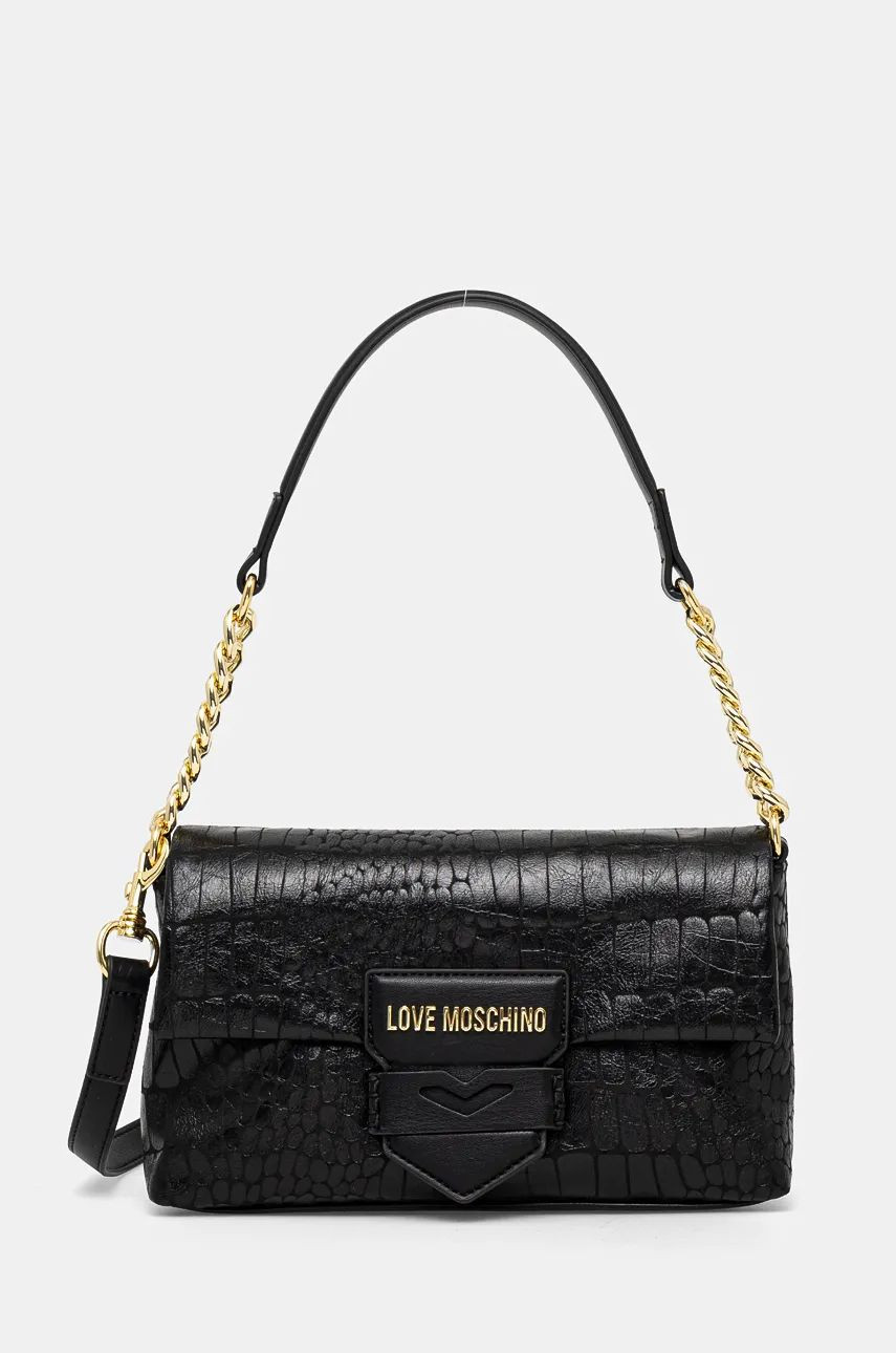 Kabelka Love Moschino čierna farba, JC4285PP0L
