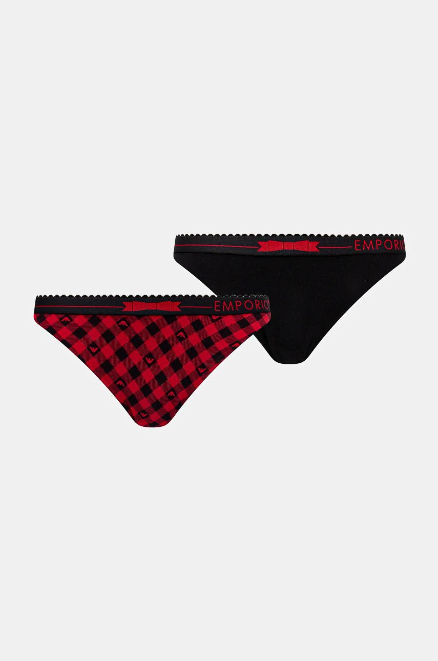 Nohavičky Emporio Armani Underwear 2-pak čierna farba, 164752 4F225