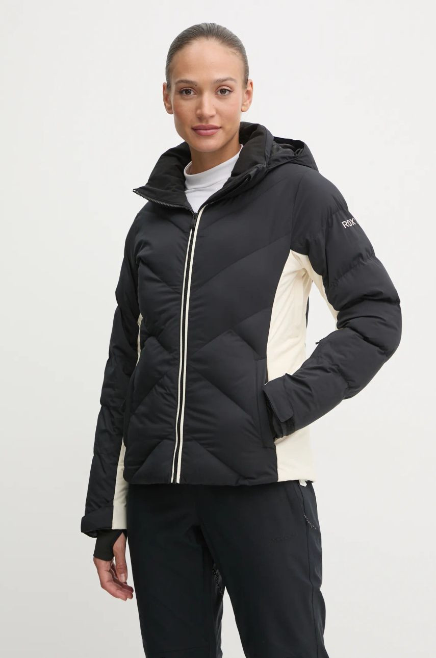 Bunda Roxy Snowdrift čierna farba, ERJTJ03491