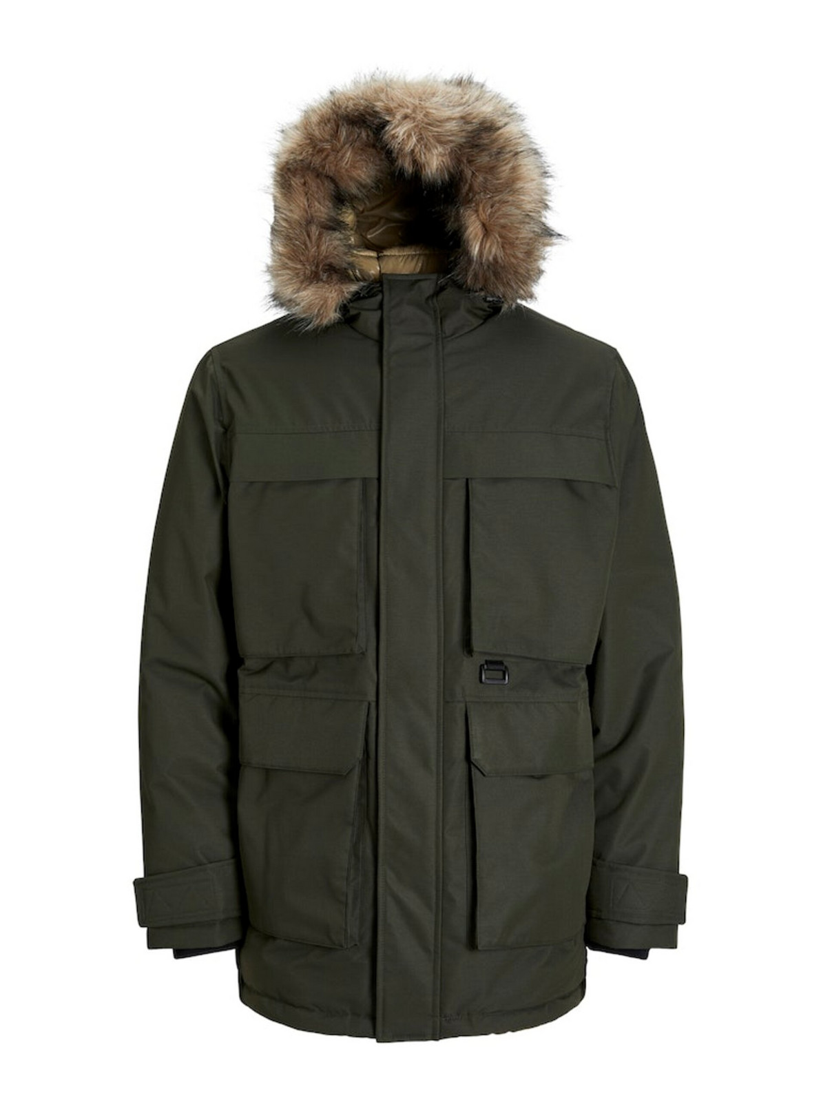 Kaki pánska parka Jack & Jones Star
