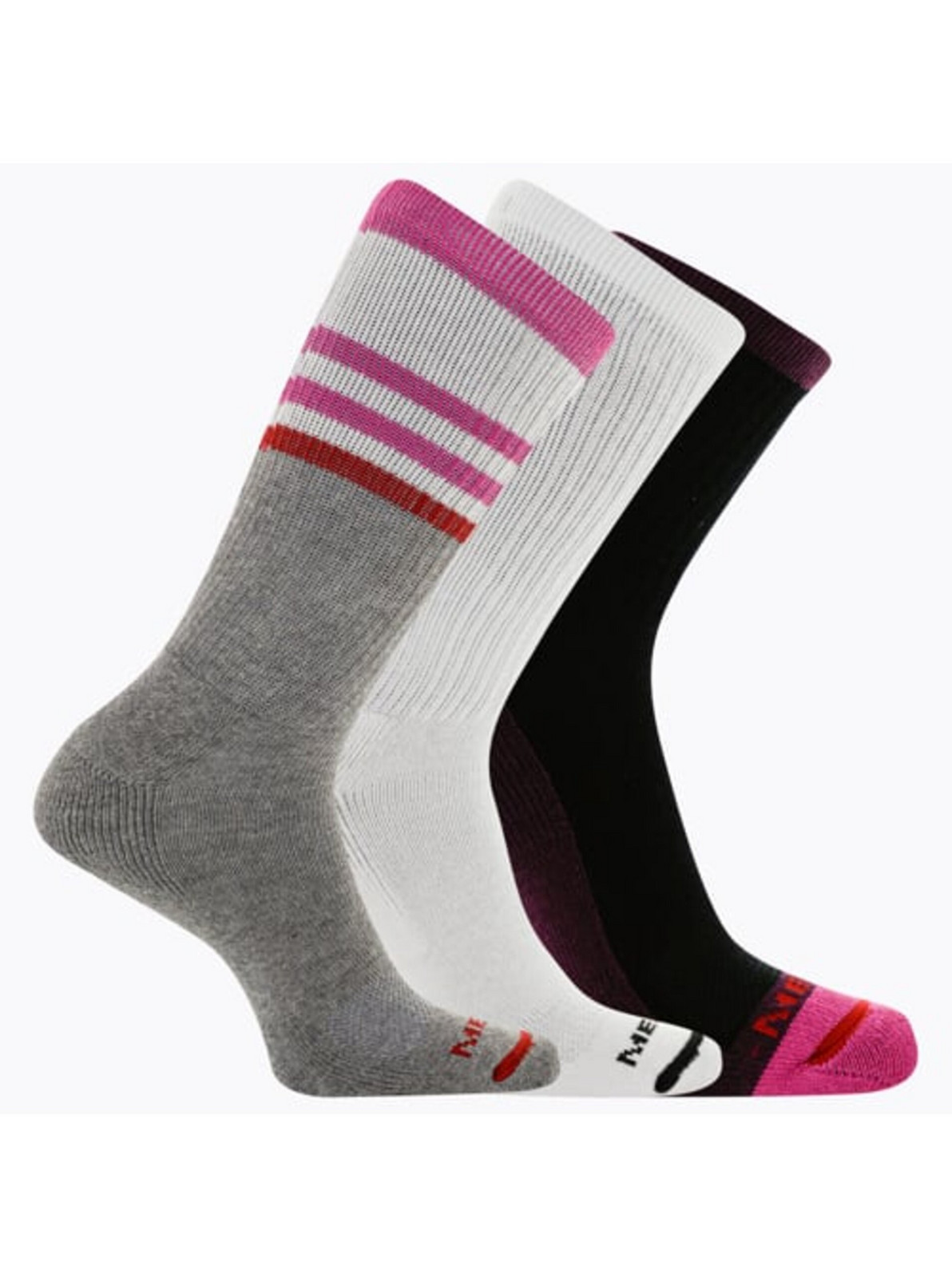 Ponožky Merrell Cushioned Cotton Stripe Crew 3 páry
