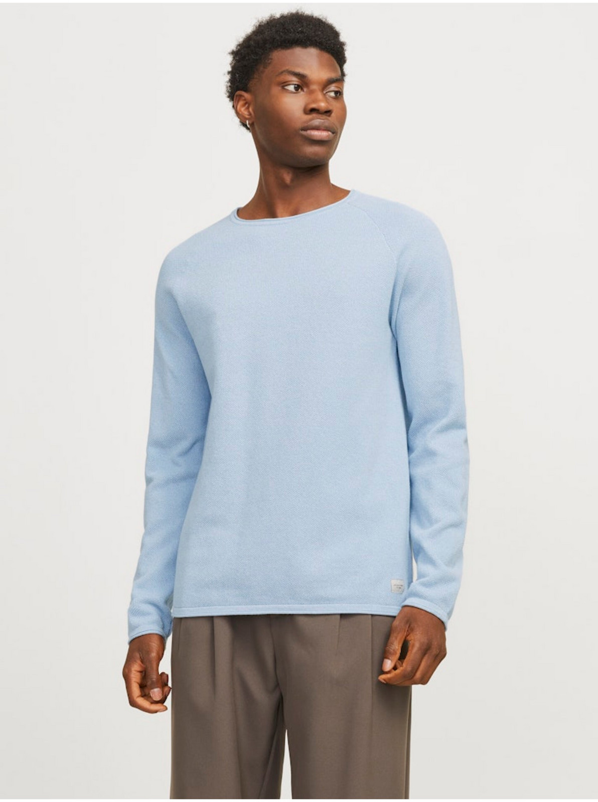 Svetlo modrý pánsky sveter Jack & Jones Hill
