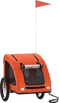 Shumee Vozík za kolo pro psa oranžový oxfordská tkanina a železo
