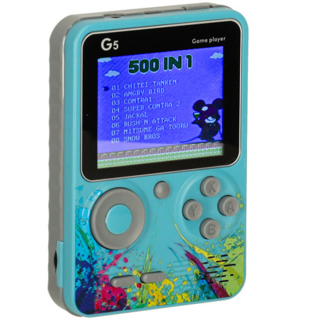 Eveon G5 Mini retro herná konzola, modrá