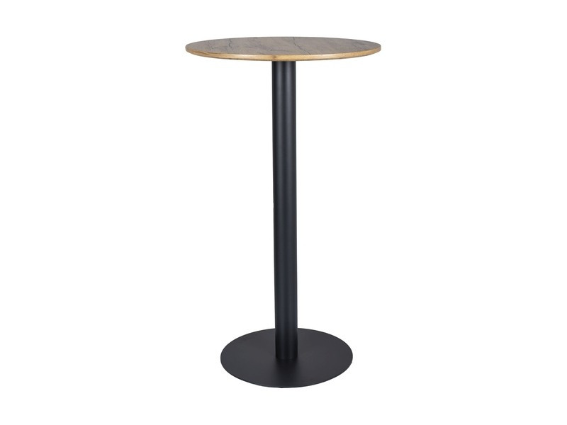 Barový stůl BT005 60 cm dub artisan/černý