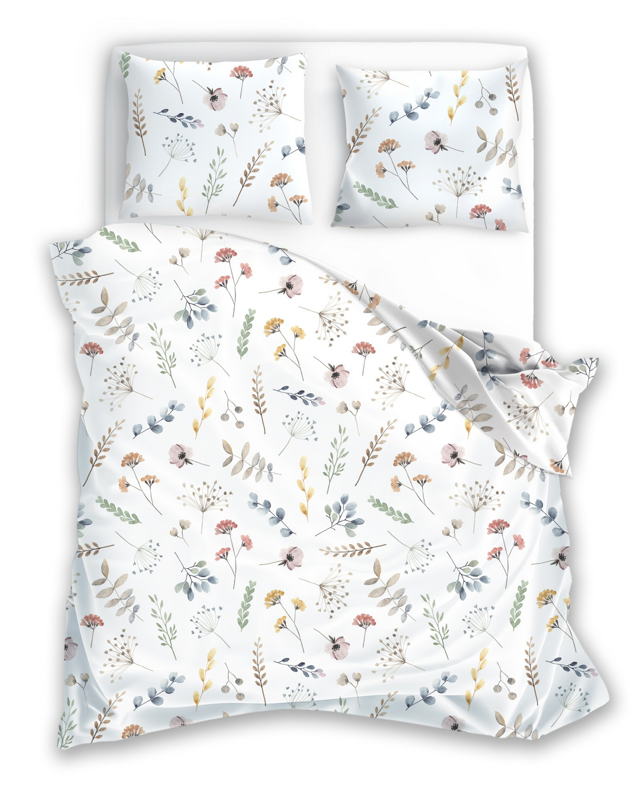 Povlečení z mikrovlákna Harmony 022 220x200 cm + 2x 70x80 cm bílé