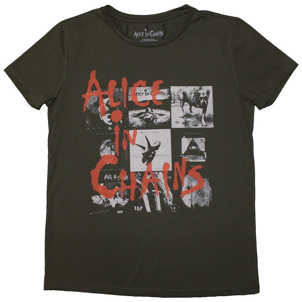 Alice In Chains tričko Albums Montage Zelená S