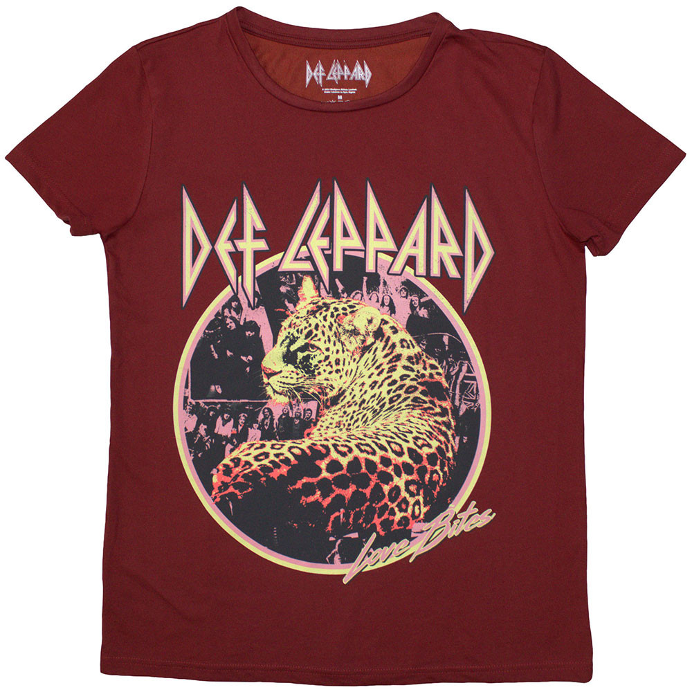 Def Leppard tričko Love Bites Červená S