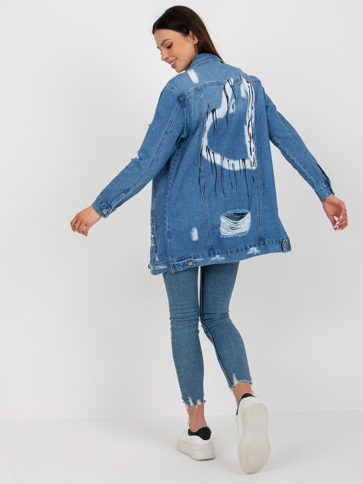 Dámska džínsová bunda HM KR M229.55 Blue jeans - FPrice S jeans-modrá