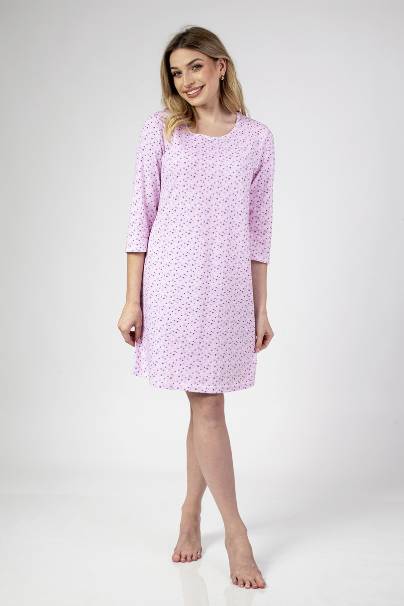 Dámska nočná košeľa Regina 143 3/4 2XL Z25 modrá XXL