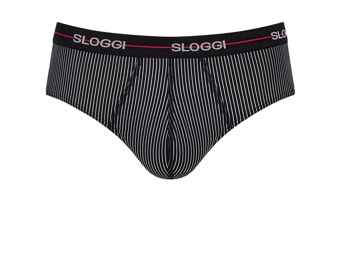 Pánske nohavičky Start Midi C2P box - RED - black M006 - SLOGGI RED 7