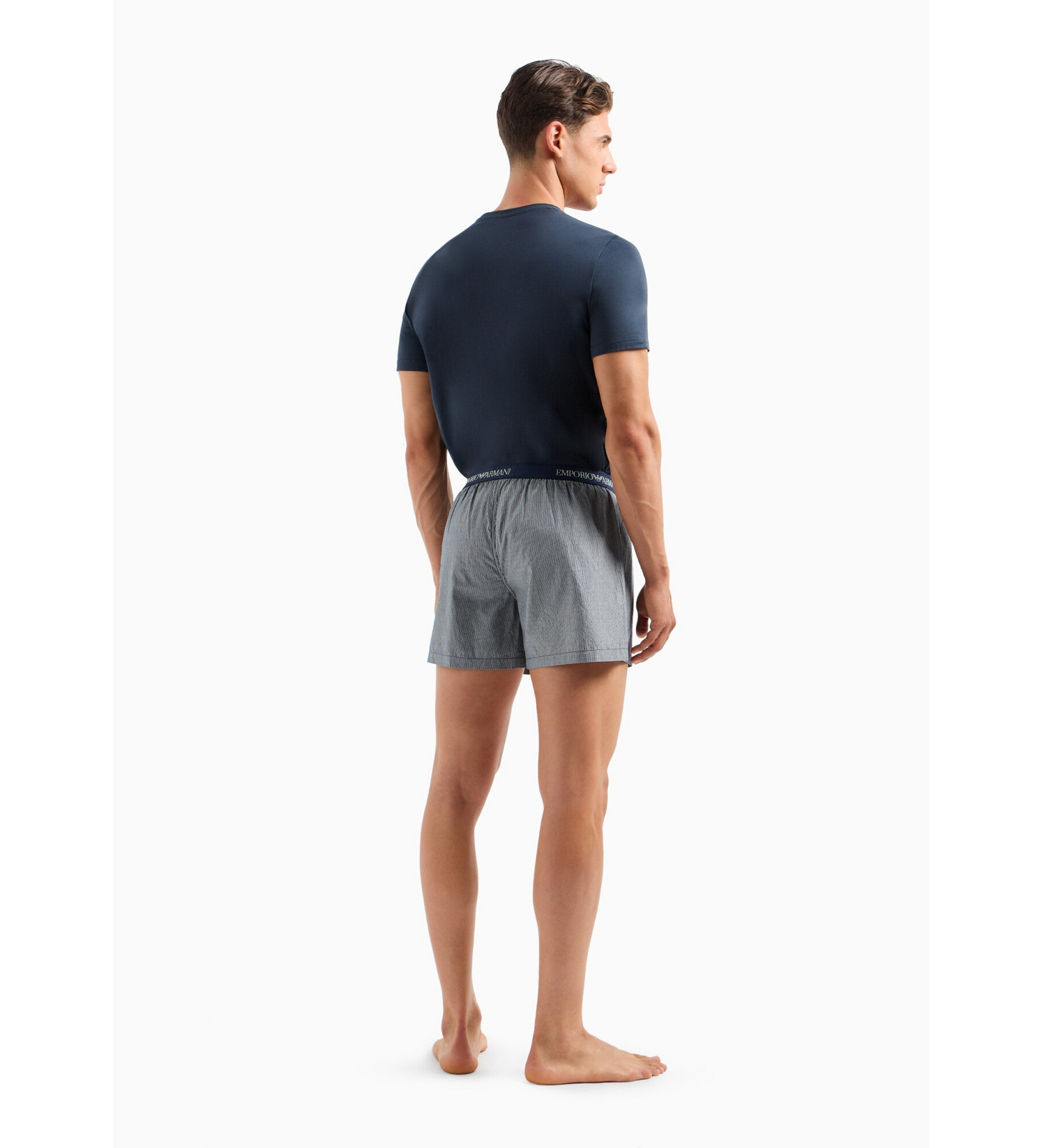 Pánske pyžamo 111339 4R576 66936 tmavomodré s prúžkom - Emporio Armani M