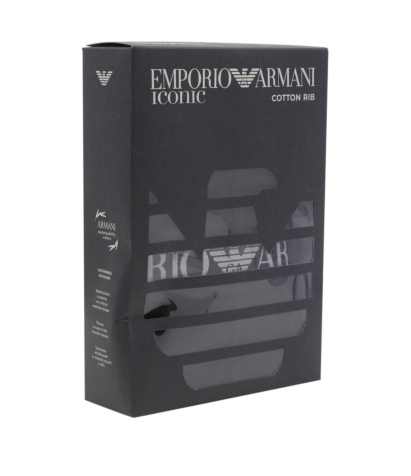 Pánske nohavičky 2Pack 112079 4R502 07320 Black - Emporio Armani L