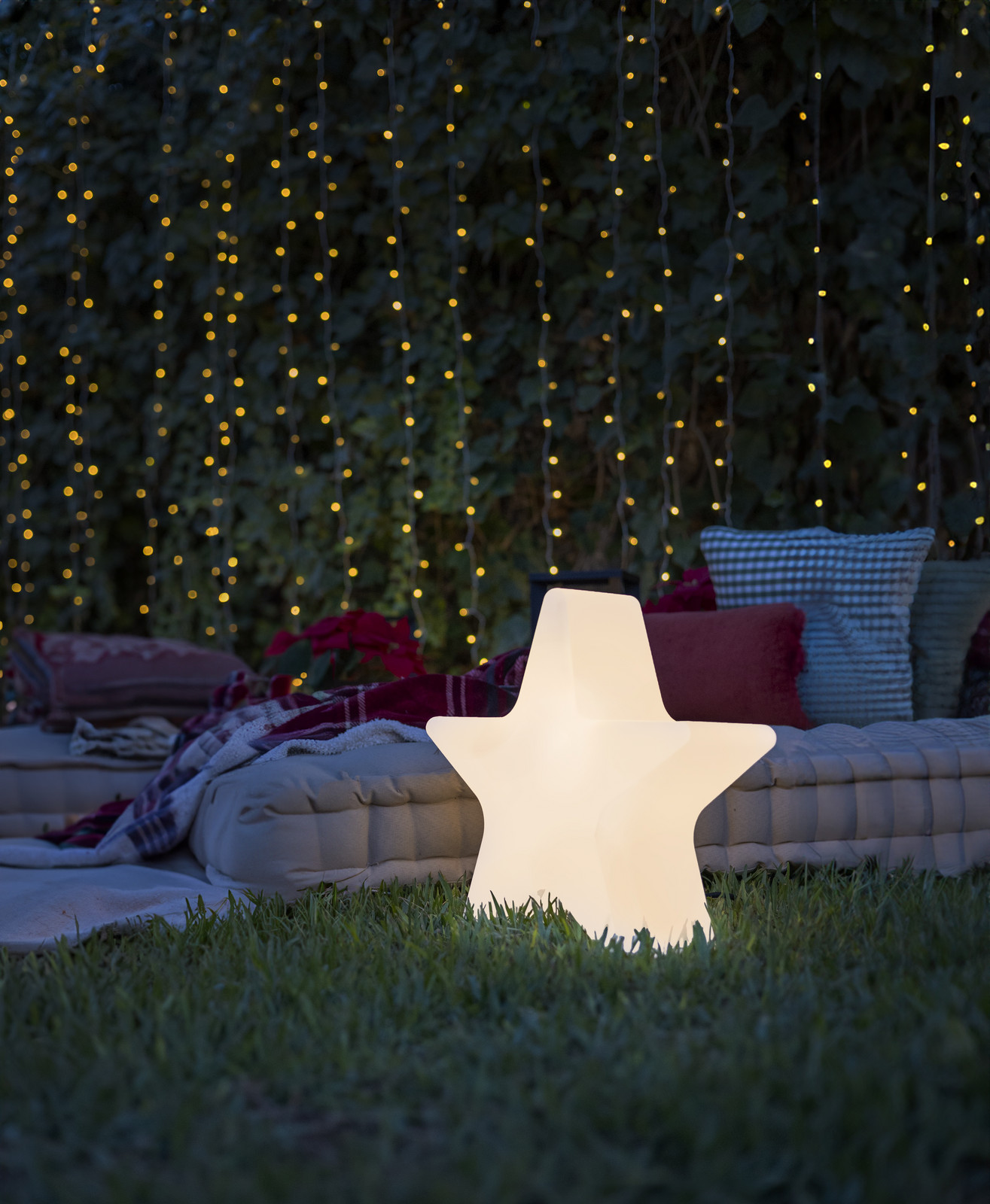 Stojacia lampa biela 60 cm vrátane nabíjateľného RGBW LED - Nova