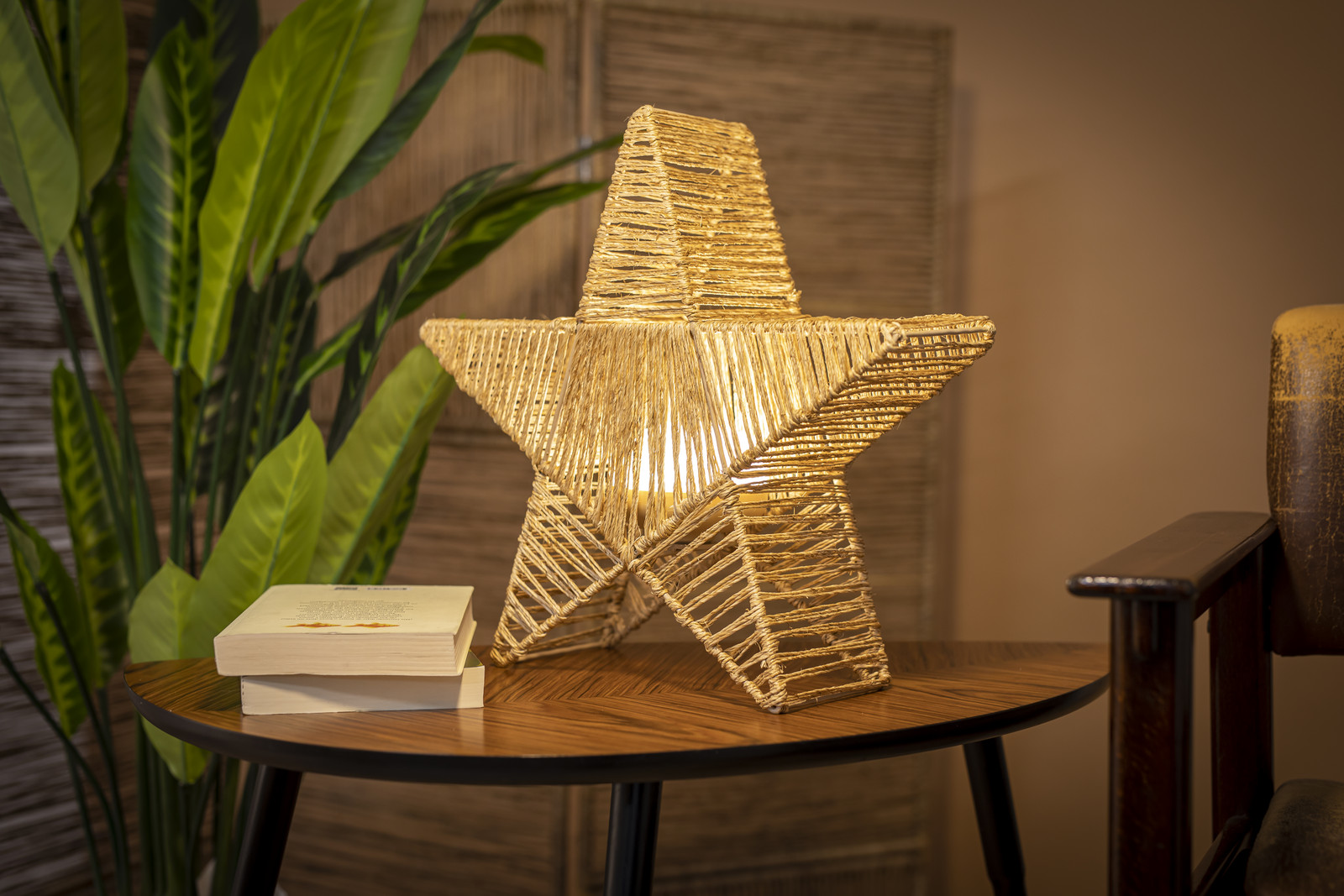 Stojacia lampa hnedá 40 cm vrátane nabíjateľnej LED IP54 - Sisine